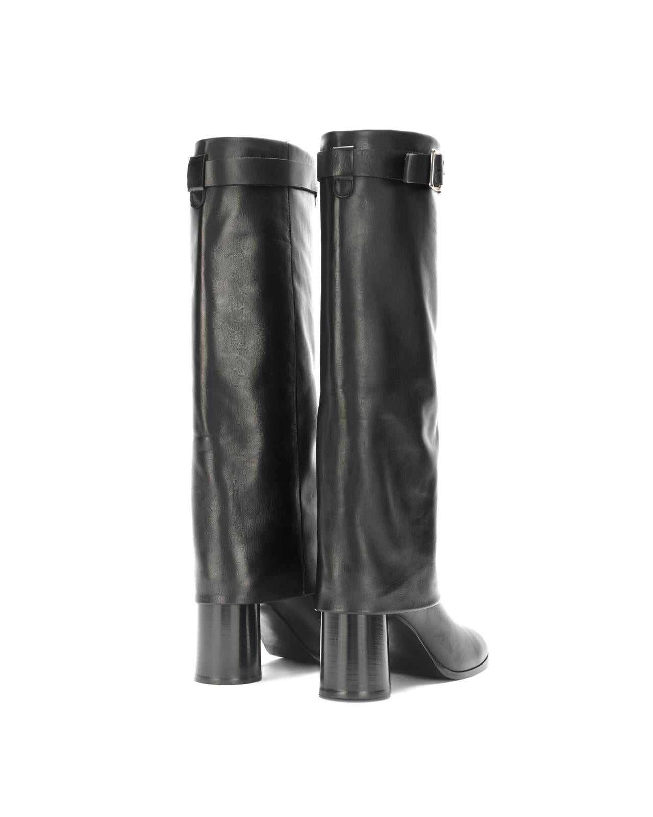 Leather boots