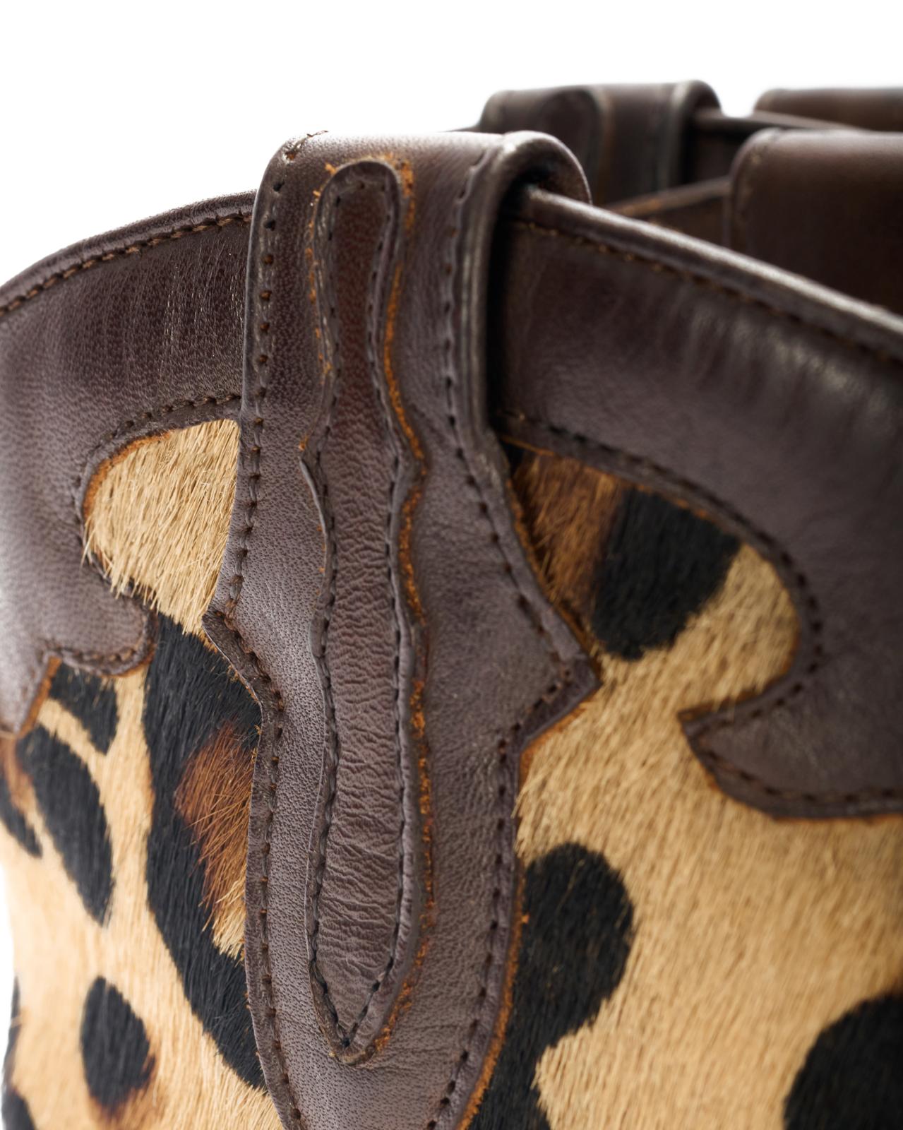 Texan boots in leather