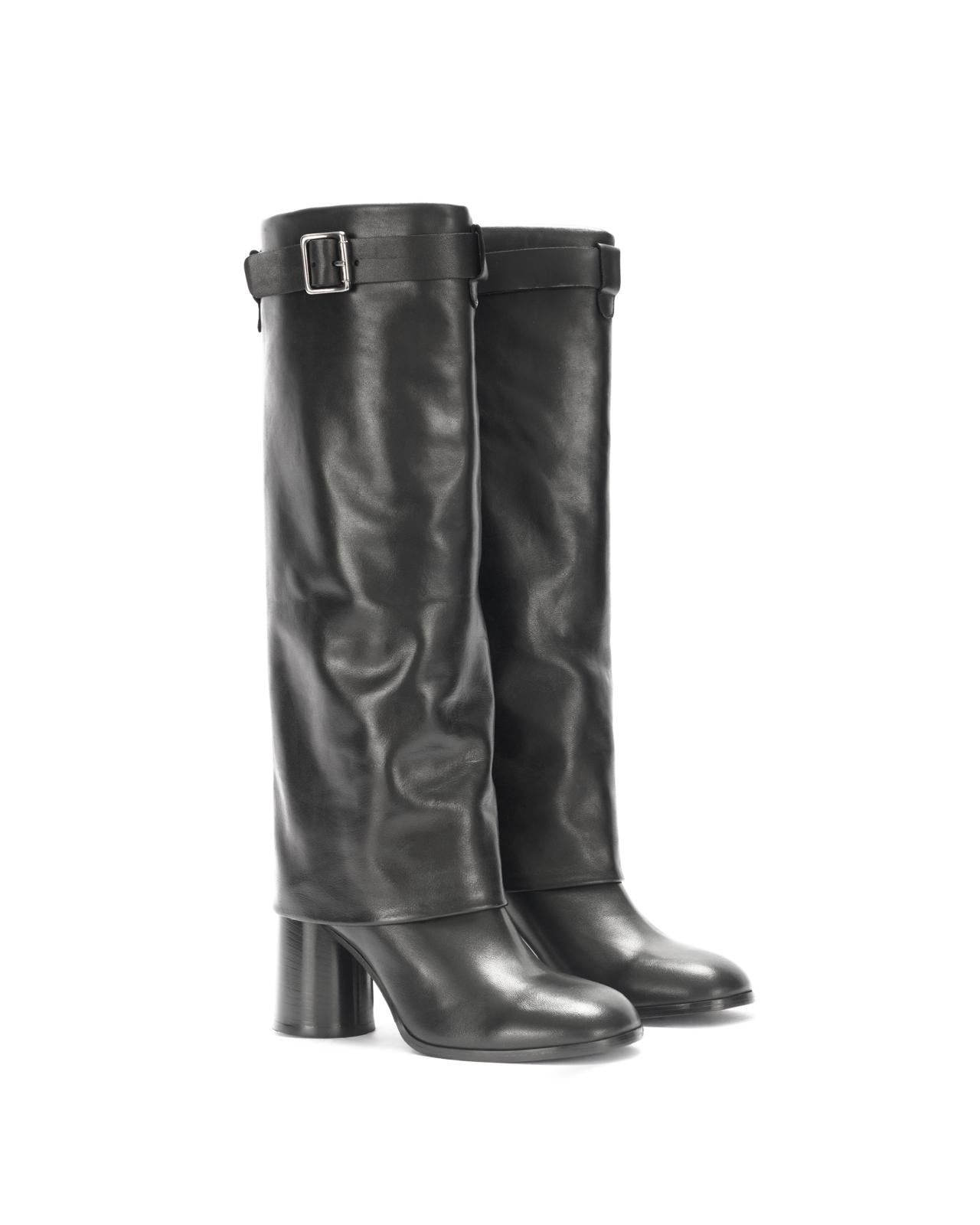 Leather boots