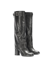 Leather boots