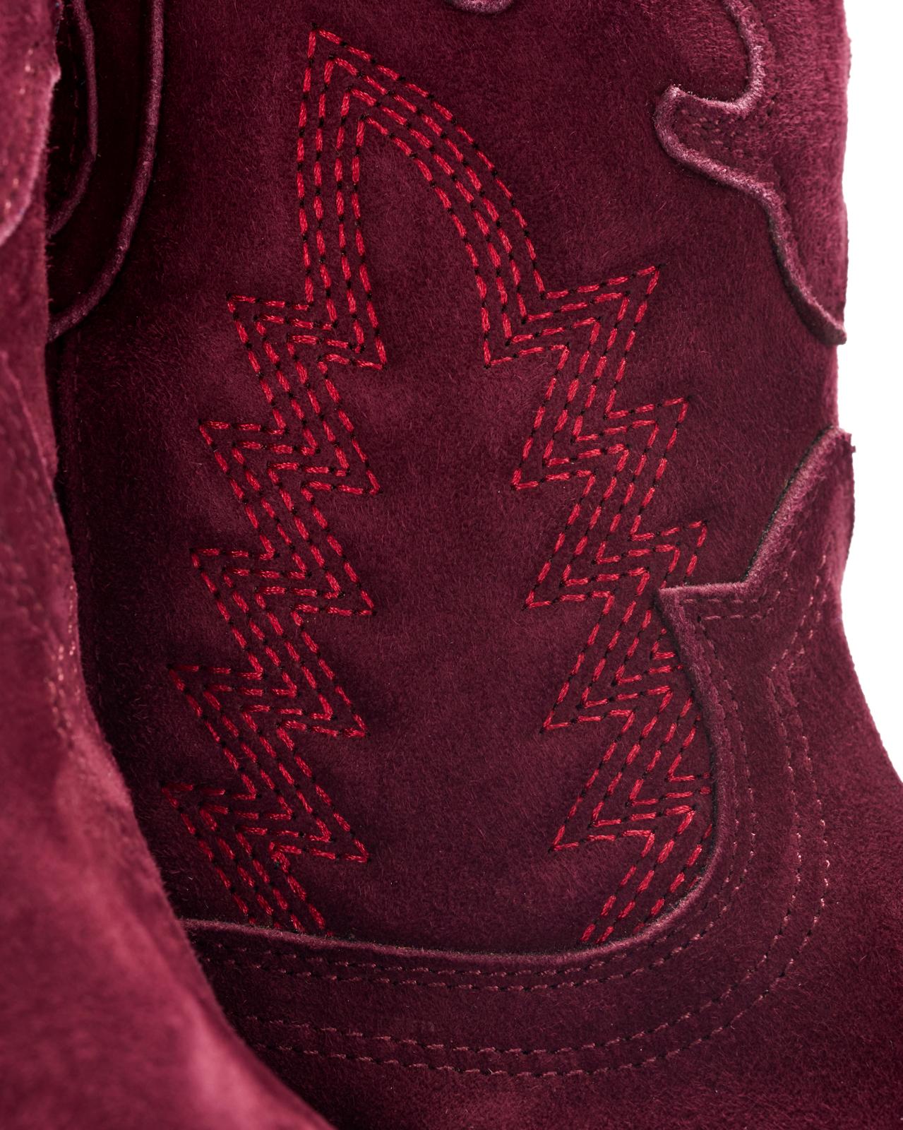 Texan boots in suede