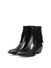 Texan boots in leather