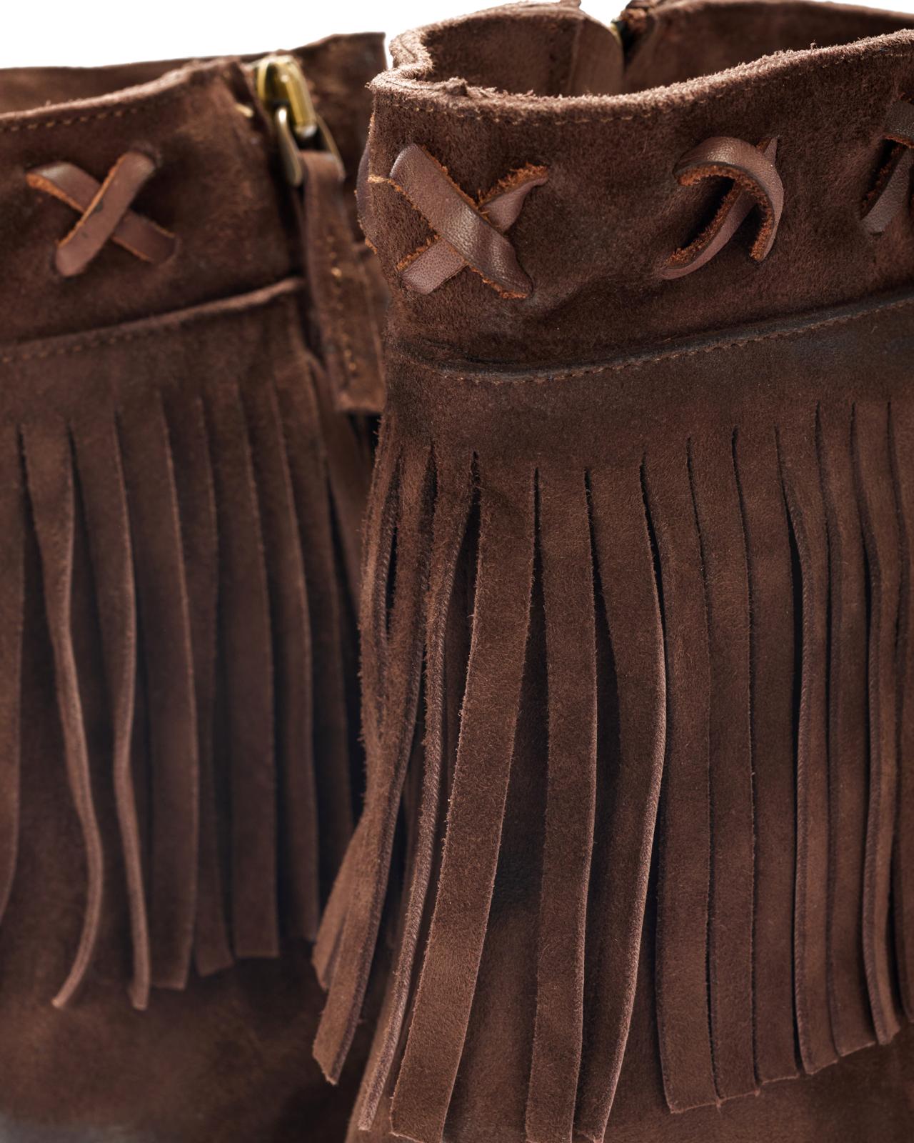 Texan boots in suede