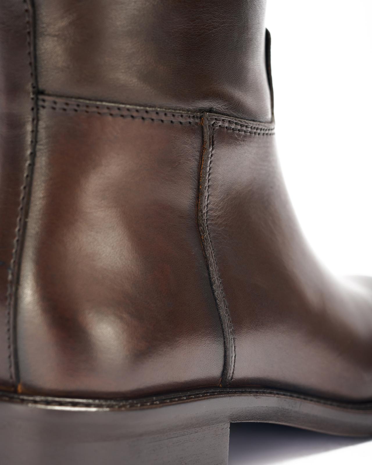 Leather boots