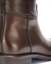 Leather boots