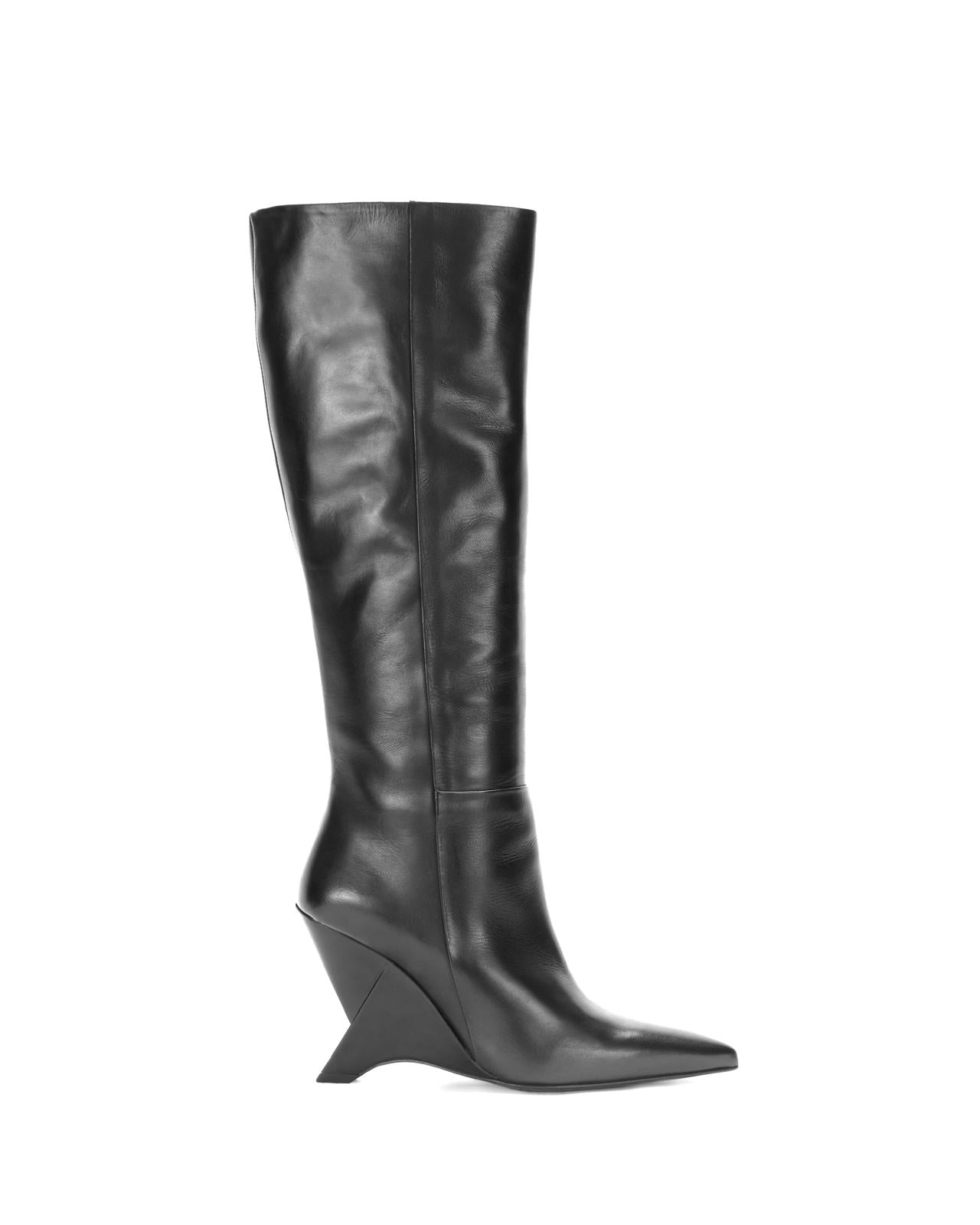 Leather boots