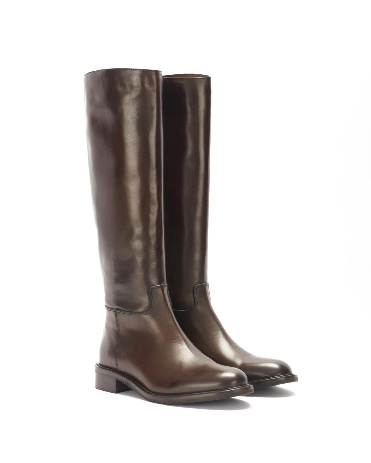Leather boots