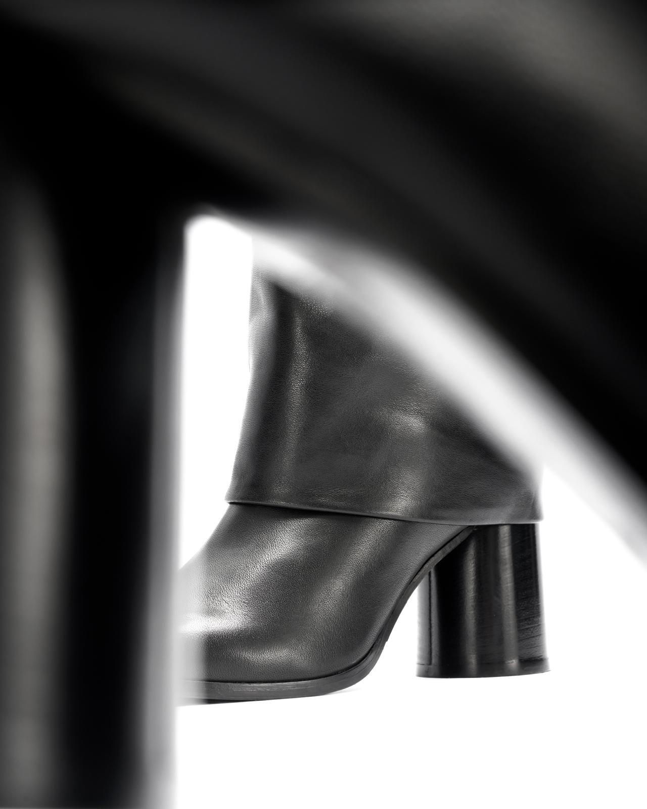 Leather boots