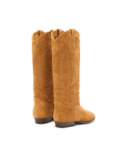Bottes texanes en daim