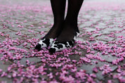 Décolleté en cuir animalier
