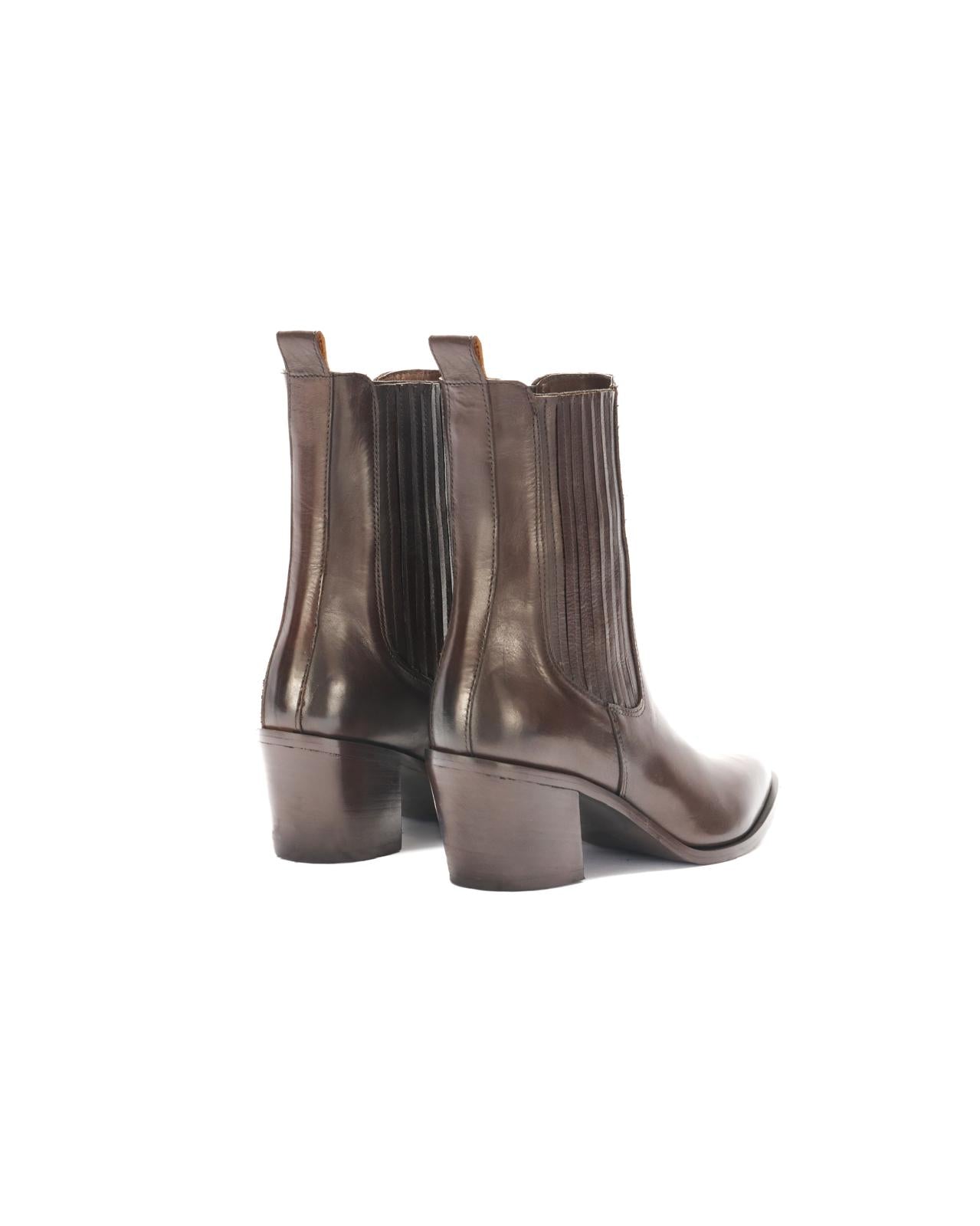 Texan boots in leather
