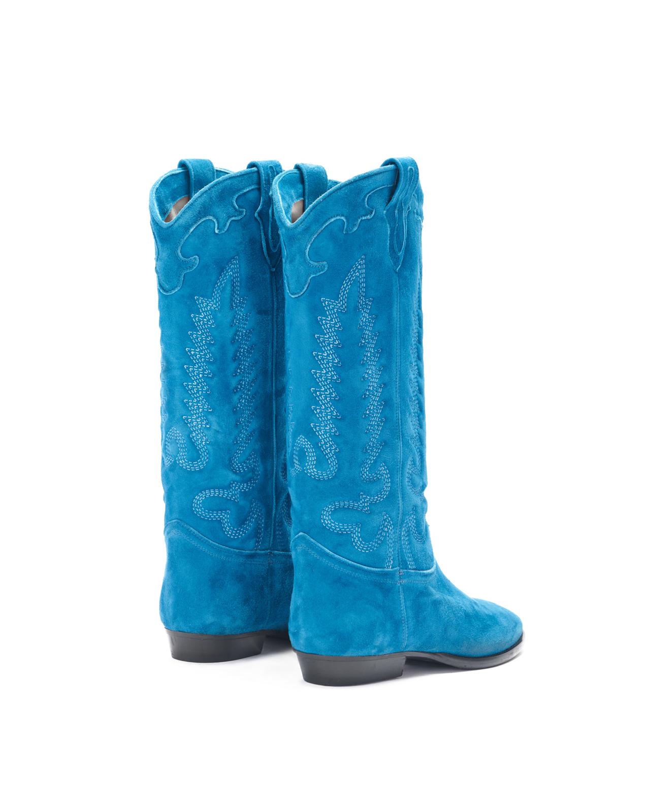 Bottes texanes en daim