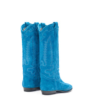 Bottes texanes en daim