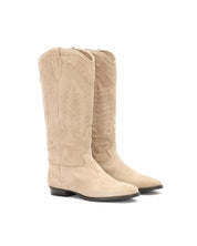 Bottes texanes en daim