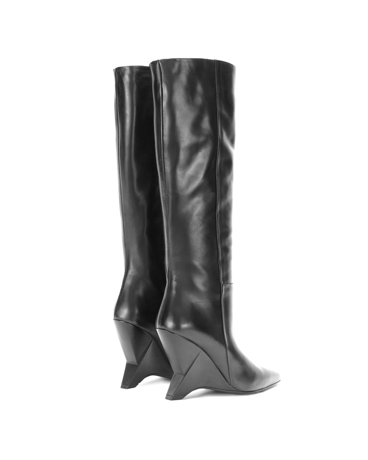 Leather boots