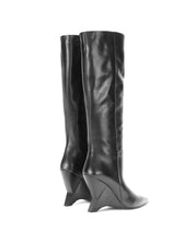 Leather boots
