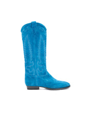 Bottes texanes en daim