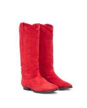 Texan boots in suede