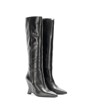 Leather boots