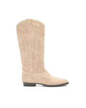 Bottes texanes en daim