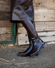Leather boots