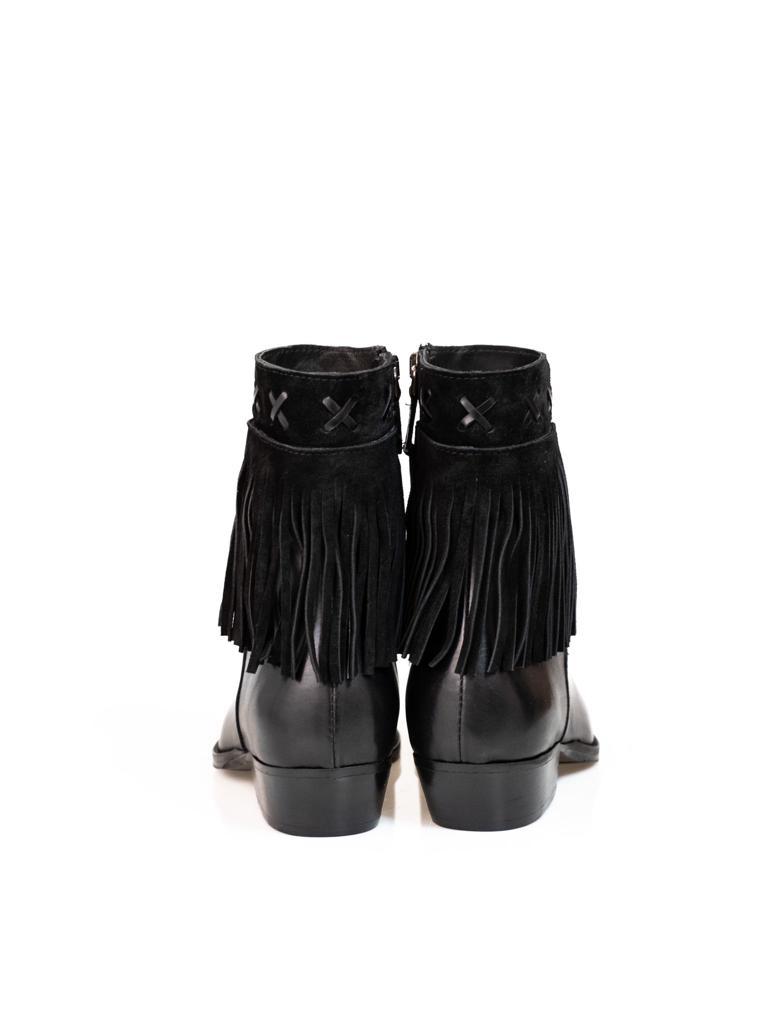Texan boots in leather