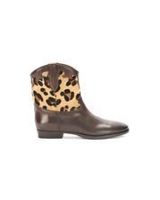 Texan boots in leather