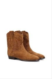 Texan boots in suede