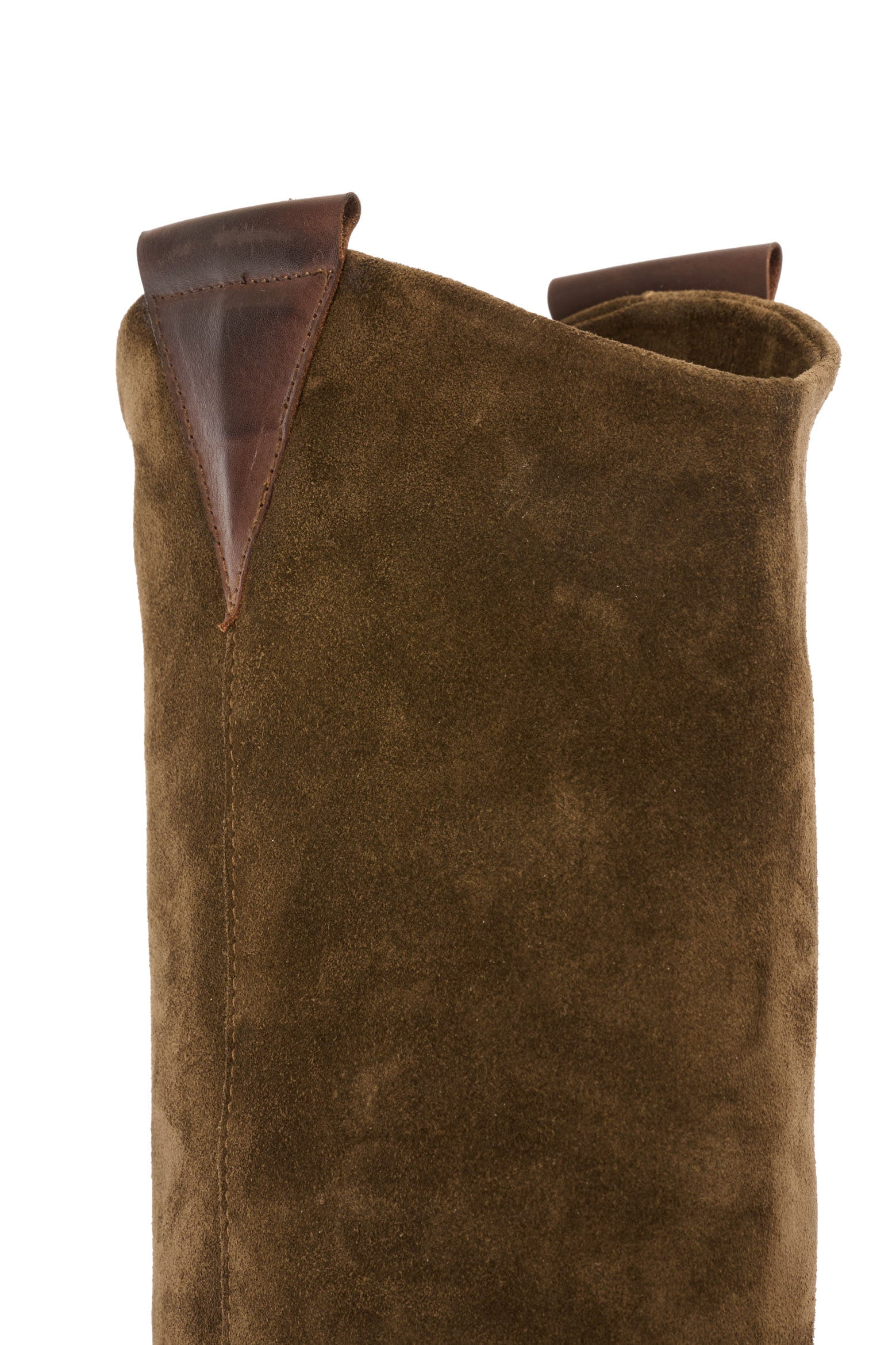 BOTTES WESTERN EN CUIR AVEC APPLICATION EN DAIM