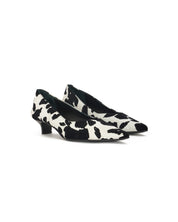Décolleté en cuir animalier
