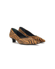 Décolleté en cuir animalier