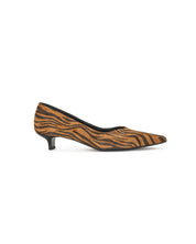 Décolleté en cuir animalier
