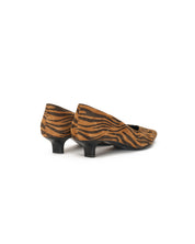 Décolleté en cuir animalier