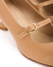 Zapatos de salón de piel suave color piel