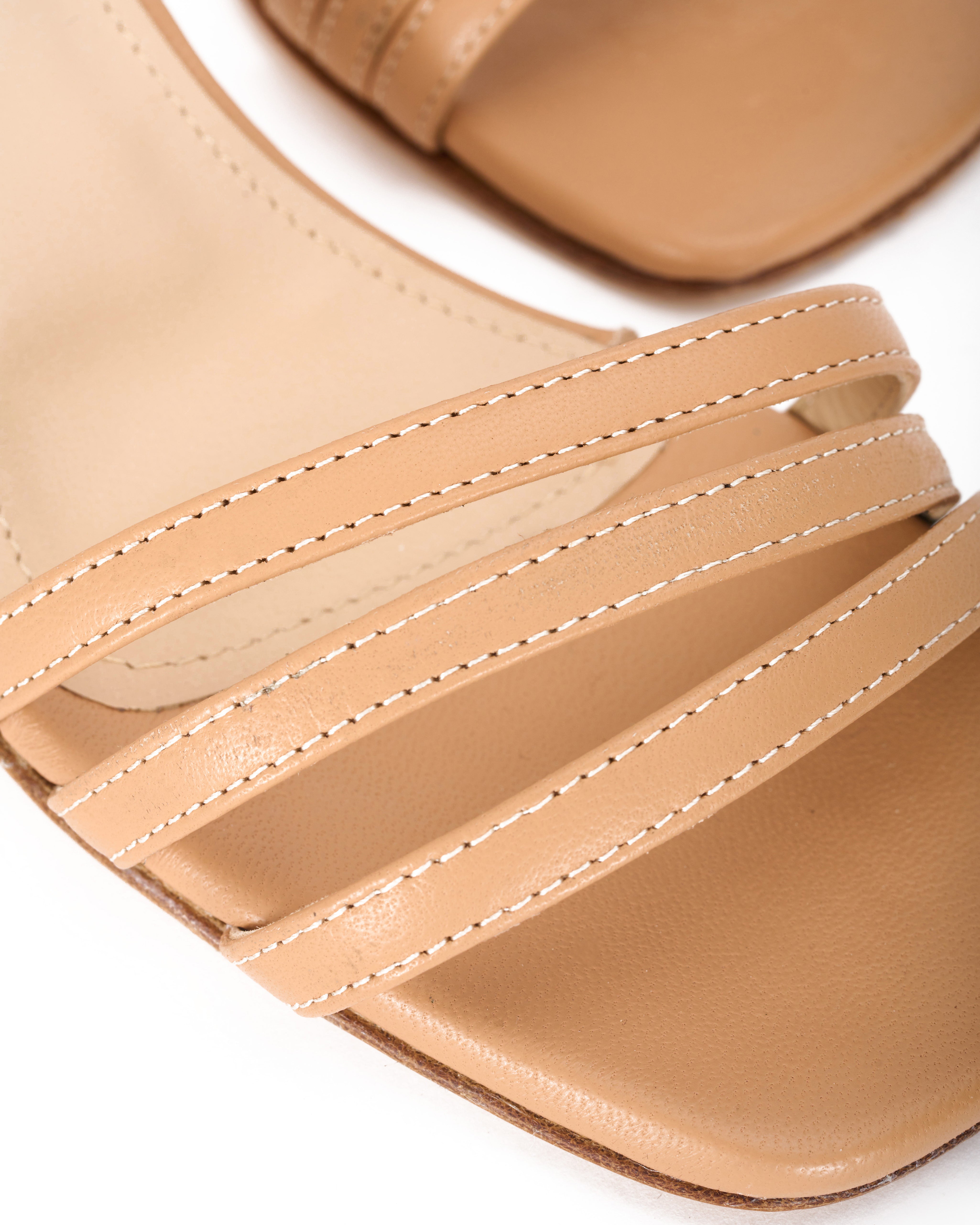 Naked leather sandal