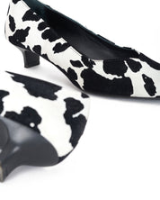 Décolleté en cuir animalier