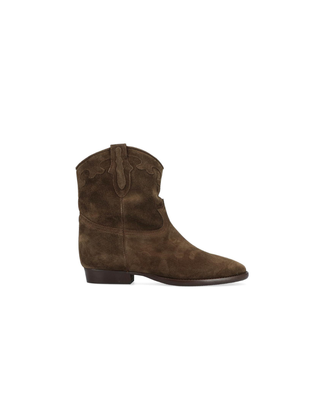 Bottes de cowboy en daim non doublées