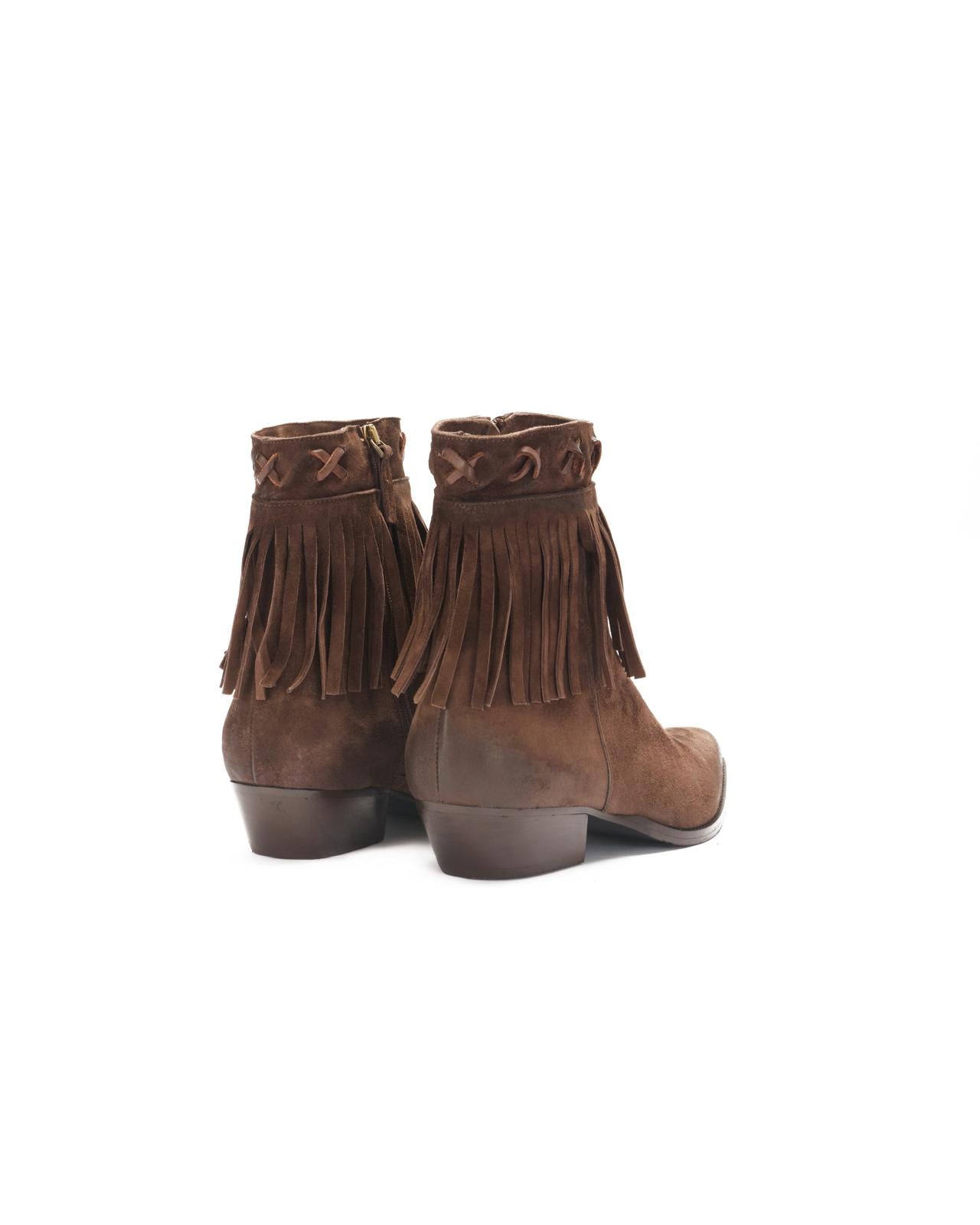 Texan boots in suede