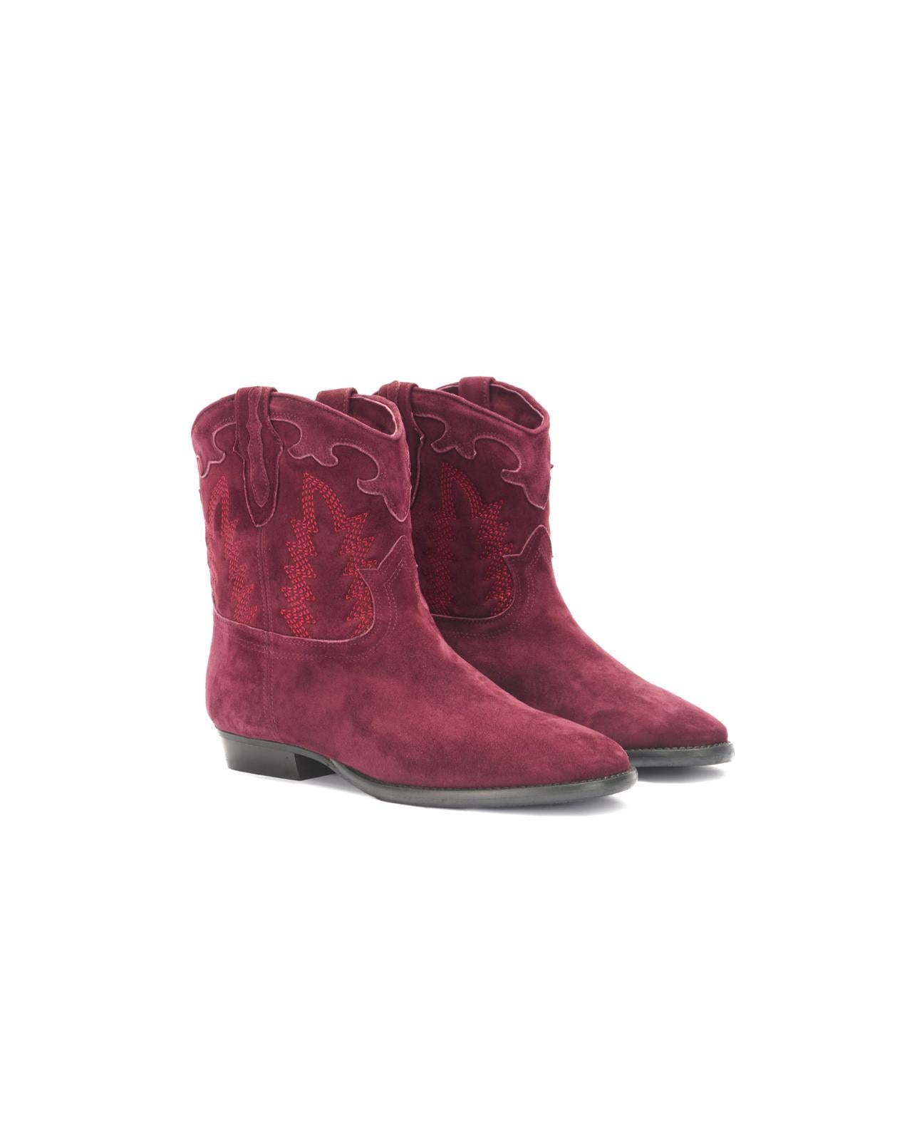 Texan boots in suede