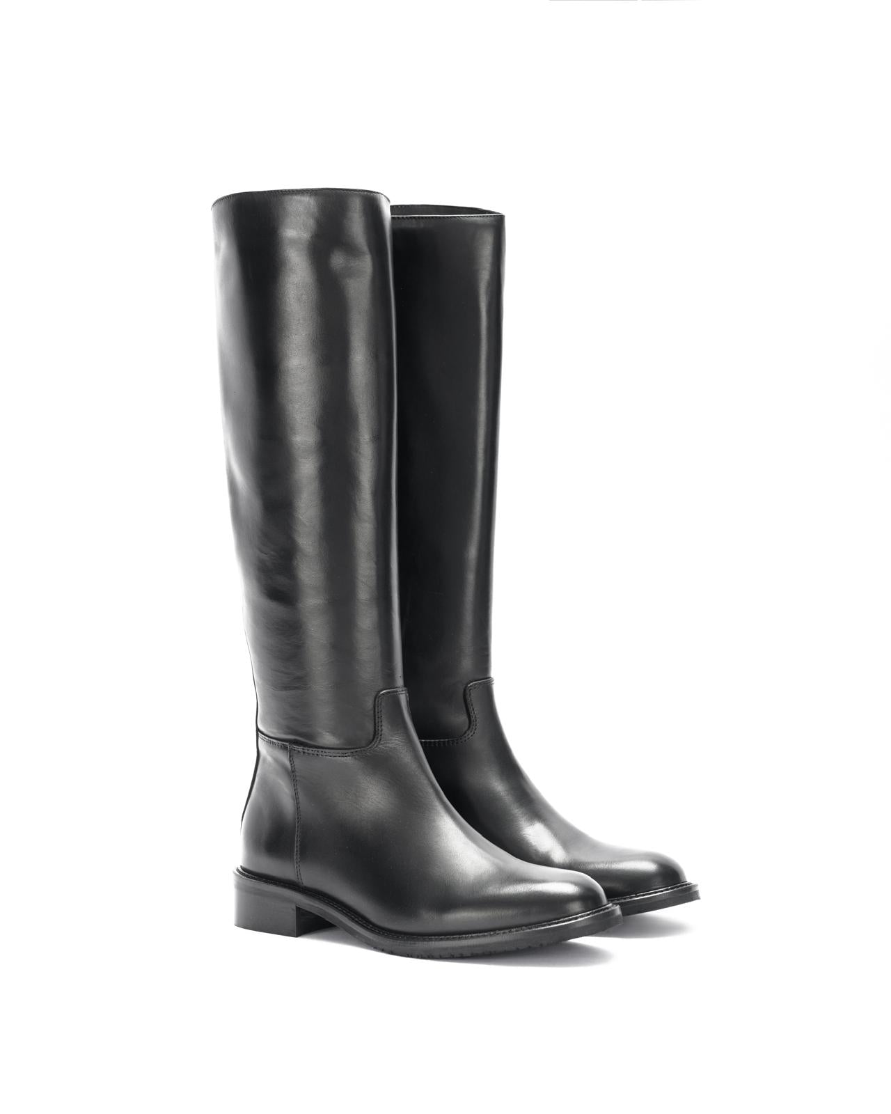 Leather boots