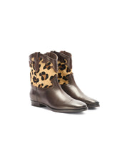 Texan boots in leather
