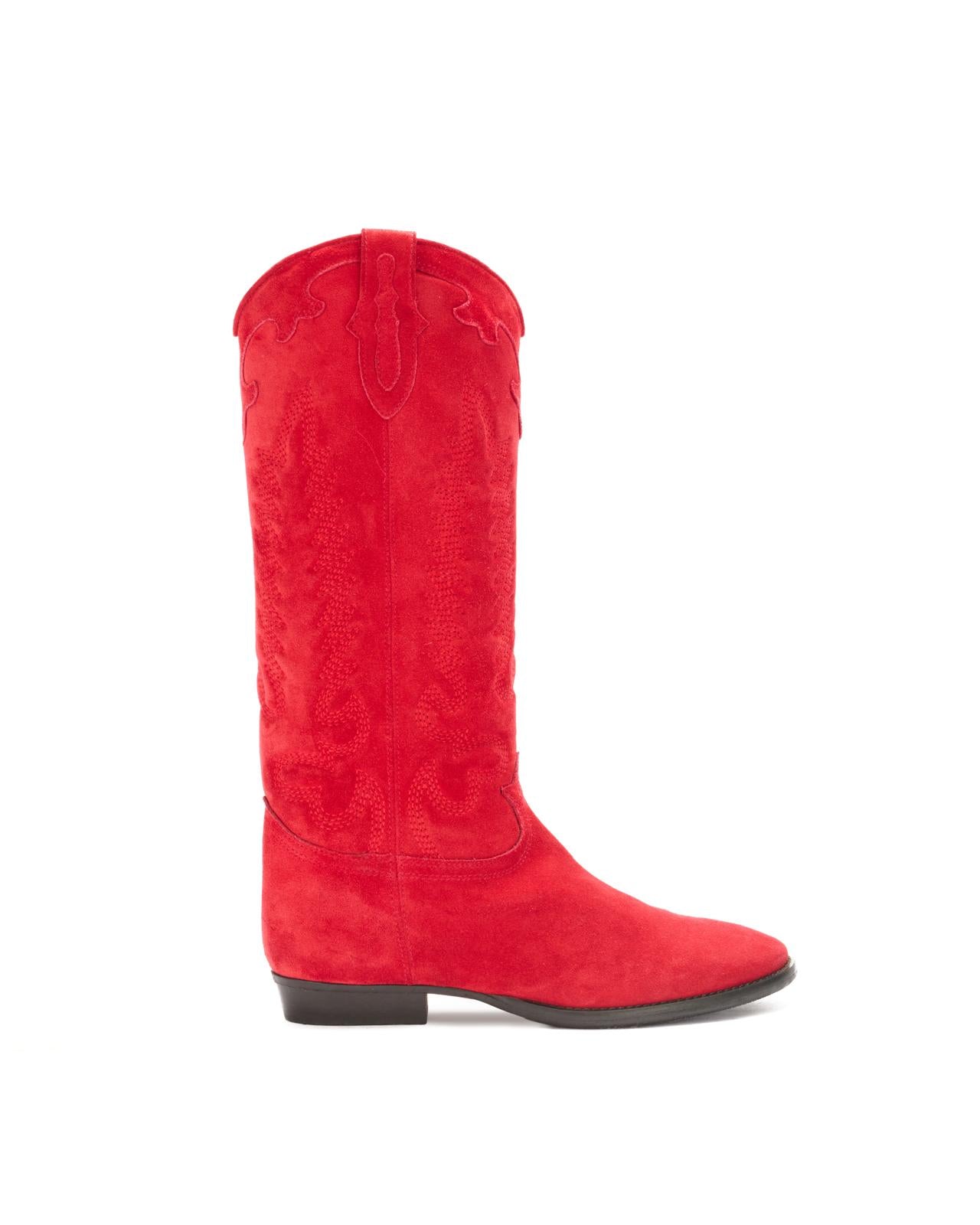 Texan boots in suede