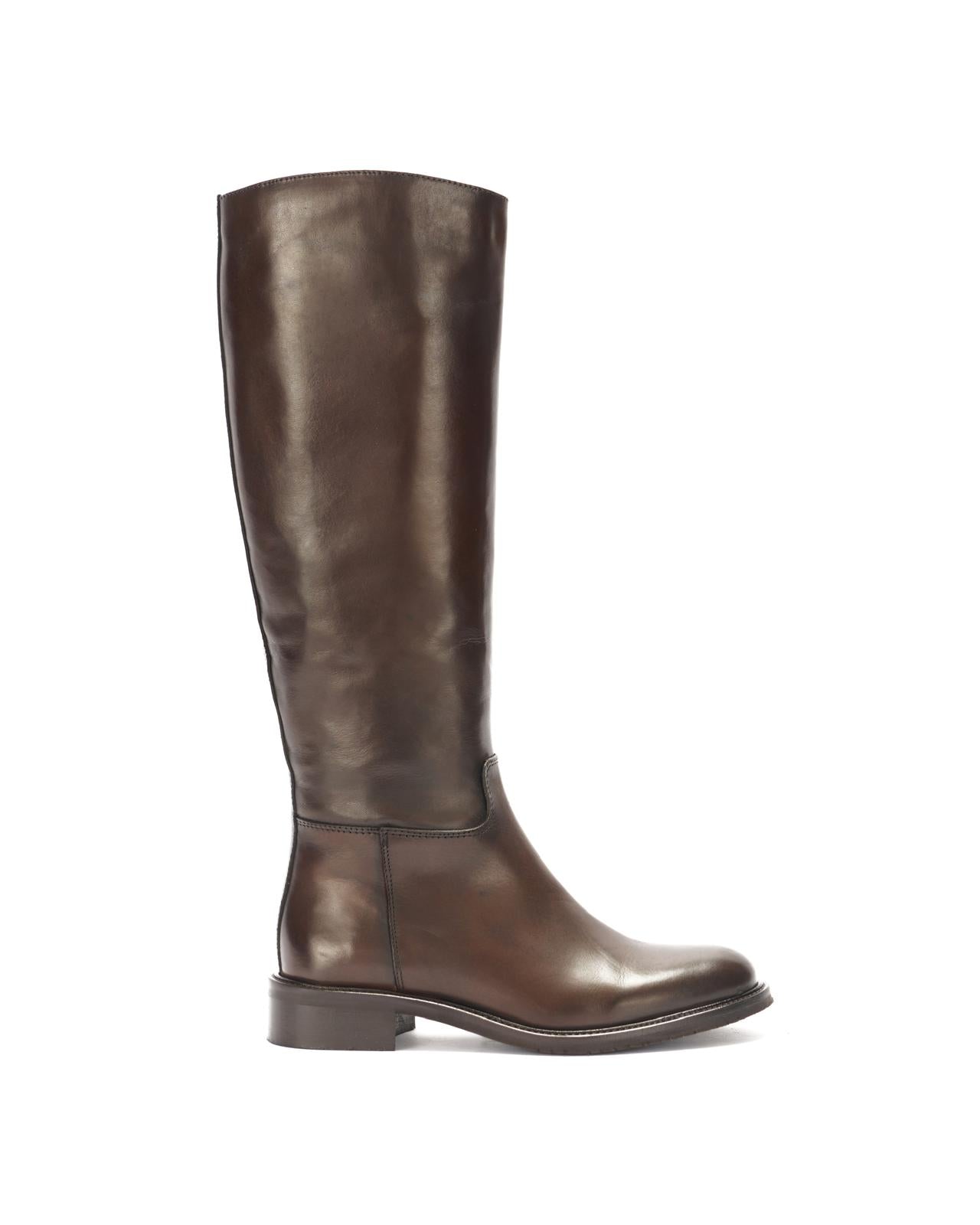 Leather boots