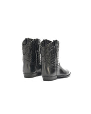 Texan boots in leather