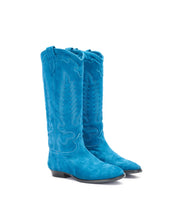 Bottes texanes en daim